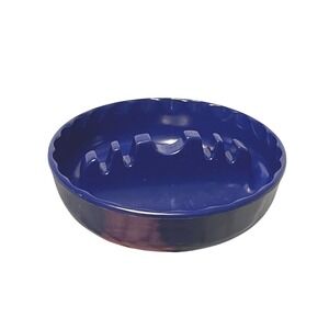 Vintage Melamine Ashtray 331 GES Line Blue Made In USA 5" Diameter 1950s